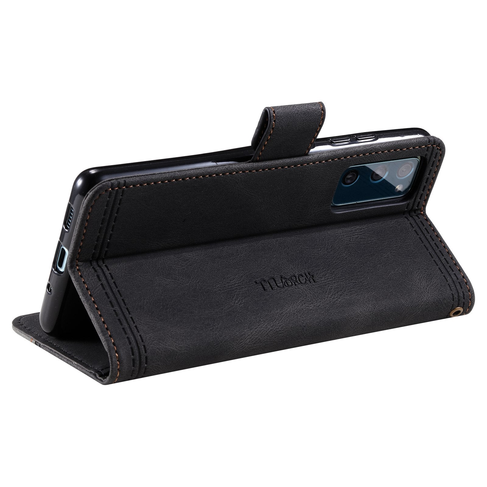 TTUDRCH For Samsung Galaxy S20 FE 2022/S20 FE/S20 Fan Edition/S20 FE 5G/S20 Fan Edition 5G/S20 Lite 004 Splicing PU Leather RFID Blocking Stand Wallet Phone Case with Strap - Black TTUDRCH For Samsung Galaxy S20 FE 2022/S20 FE/S20 Fan Edition/S20 FE 5G/S20 Fan Edition 5G/S20 Lite 004 Splicing PU Leather RFID Blocking Stand Wallet Phone Case with Strap - Black